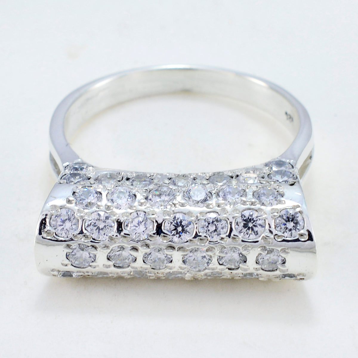 Renata Modern White multiple Ring