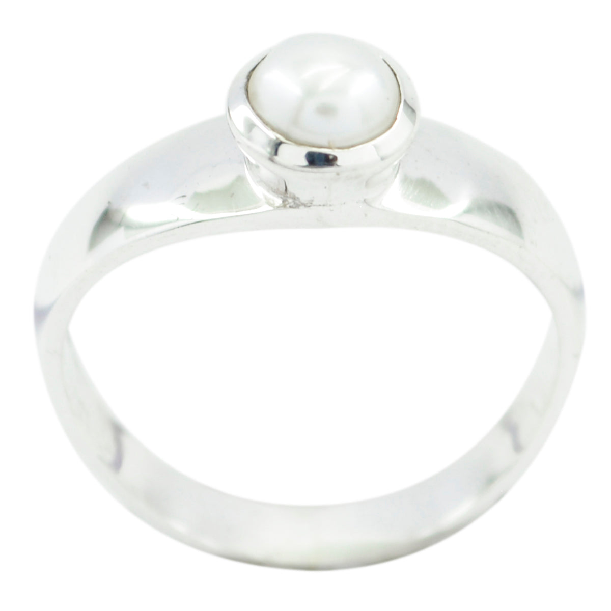Priya Abstract White Solitaire Ring