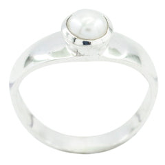 Priya Abstract White Solitaire Ring