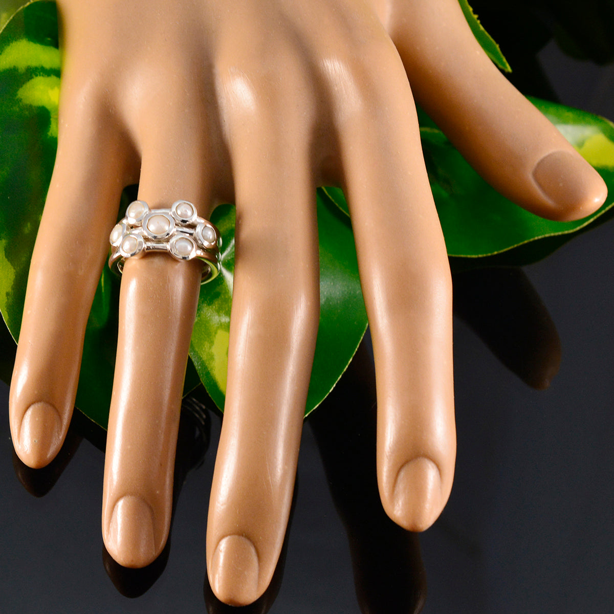 Amanda Contemporary White multiple Ring