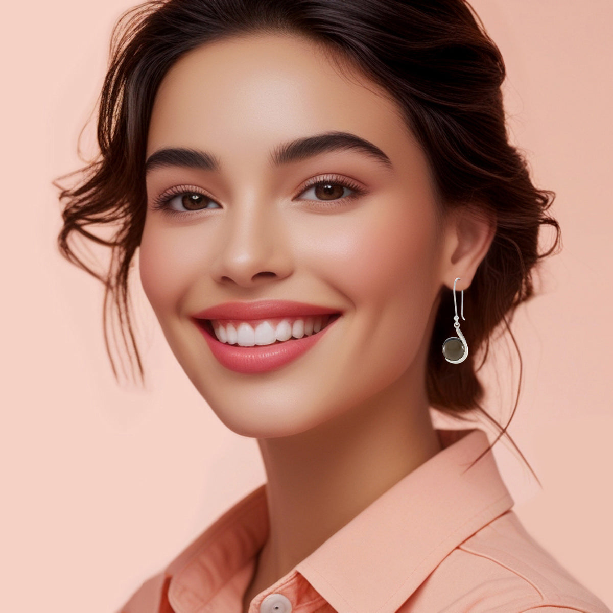 Aiko Brown Dangle Earrings for Everyday Elegance
