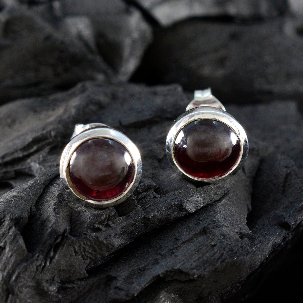 Aiko Red Solitaire Earrings | Chic Everyday Jewelry