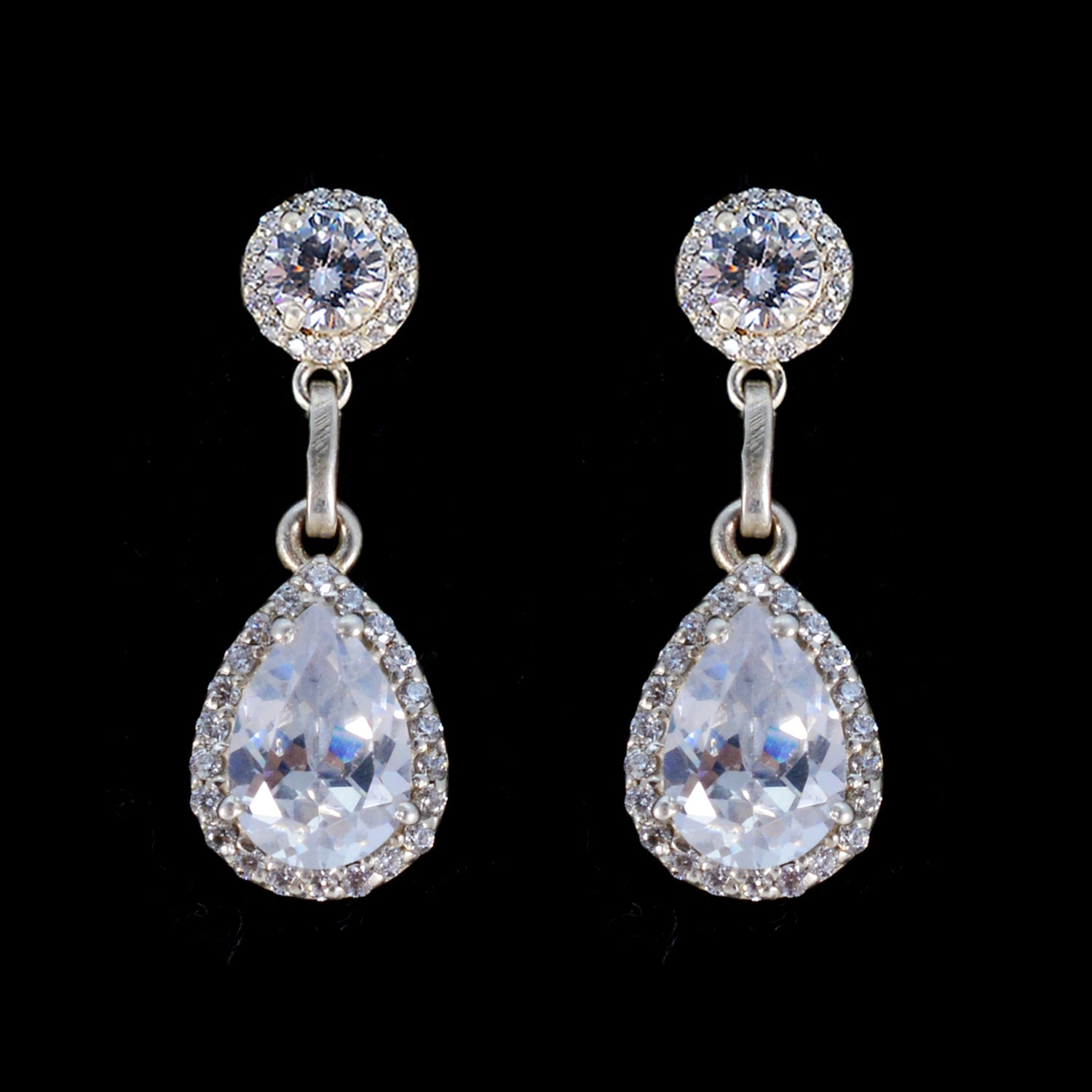 Angel White Stud Earrings for Glamorous Looks