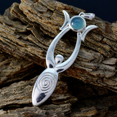 Chloe Aqua Gemstone Pendant for Chic Elegance