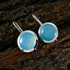 Evelyn Aqua Solitaire Earrings for Stylish Elegance