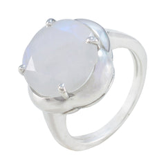 Liyana White Solitaire Ring India Sterling Silver
