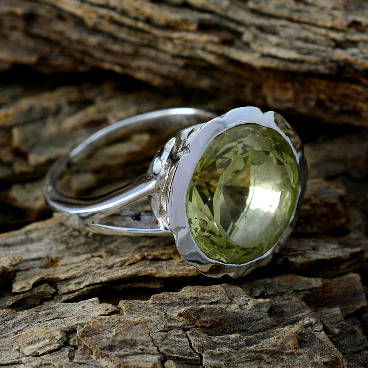 Isabel Sophisticated Yellow Solitaire Ring