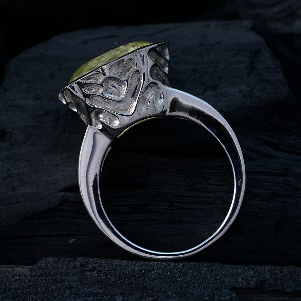 Isabel Sophisticated Yellow Solitaire Ring