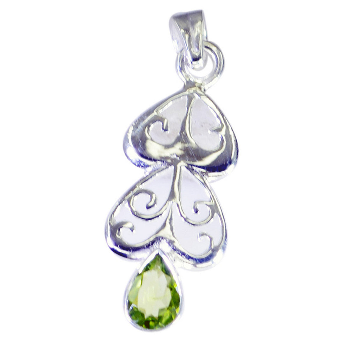 Aurora Green Pendant Art Deco - Stylish Gemstone Jewelry