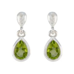 Ayaka Green Stud Earrings for Everyday Glam Peridot Green Stud