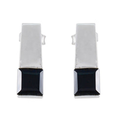Kennedy Black Solitaire Stud Earrings for Every Occasion Black Onyx Black Stud