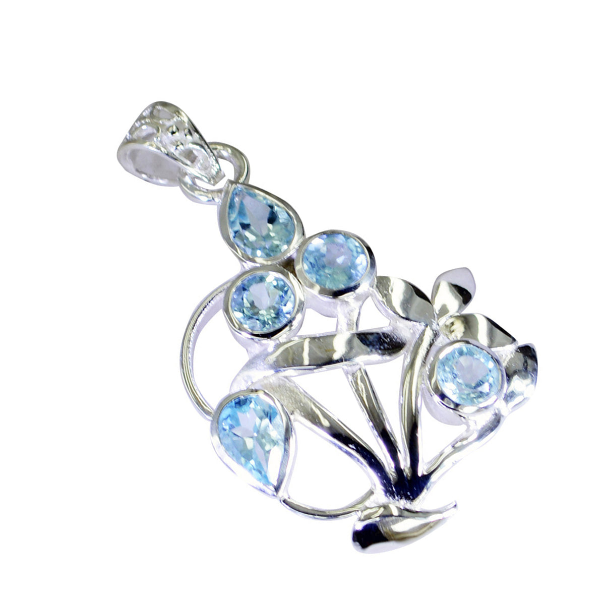 Natalie Blue Gemstone Pendant for Everyday Glam