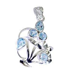 Natalie Blue Gemstone Pendant for Everyday Glam