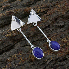 Nella Blue Solitaire Stud Earrings for Everyday Glam