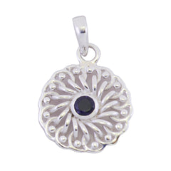 Hanna Blue Victorian Pendant for Everyday Glam Iolite Blue Blue