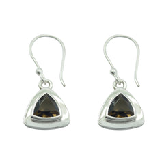 Xiu Brown Featherlight Dangle Earrings for Any Occasion Smoky Quartz Brown Dangle