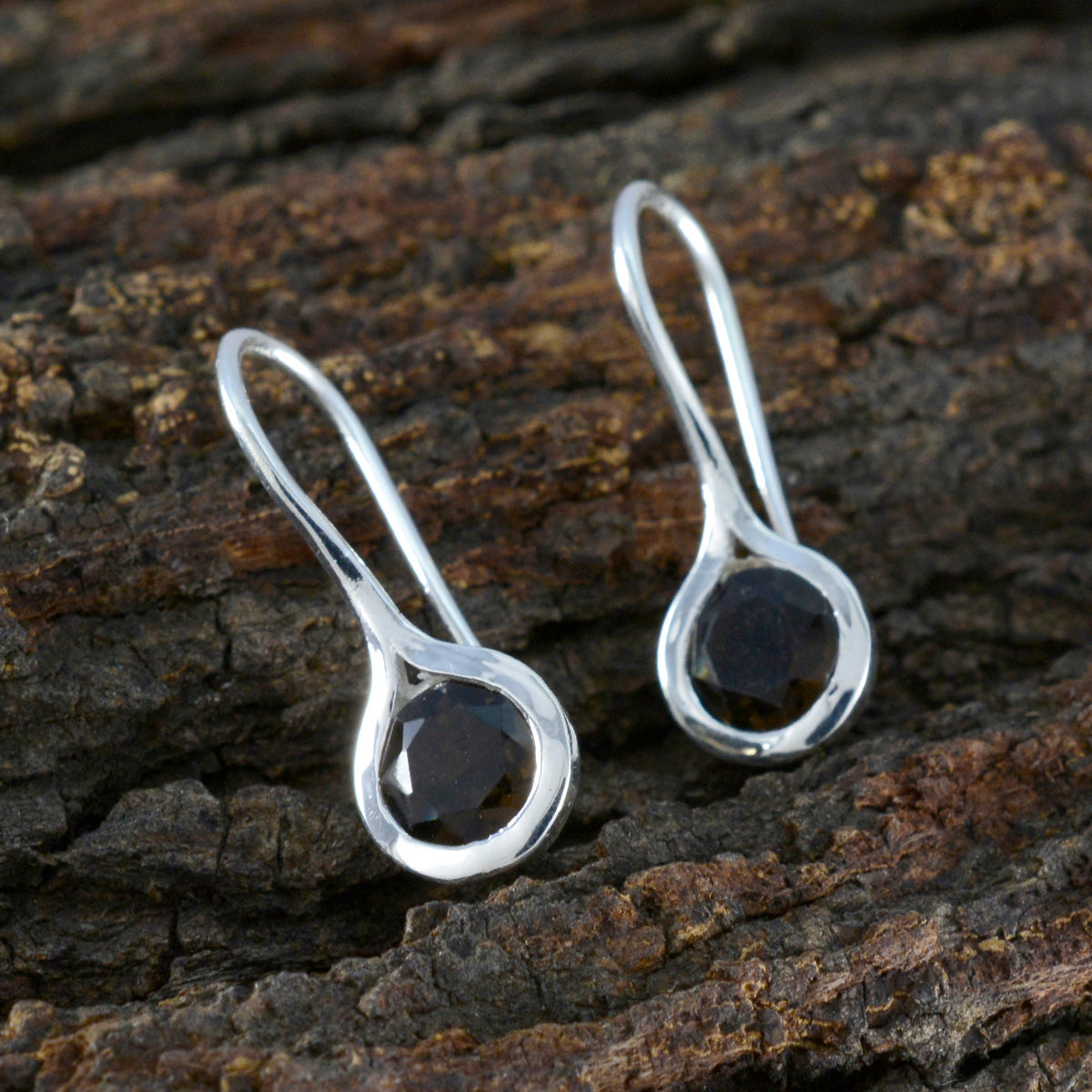 Kennedy Brown Solitaire Dangle Earrings for Everyday Glam