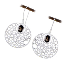 Antonia Brown Solitaire Dangle Earrings for Everyday Glam