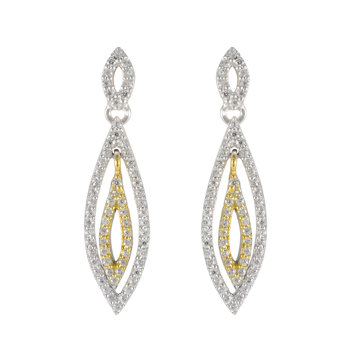 Camila White Stud Earrings for Everyday Glam Cubic Zirconia White Stud