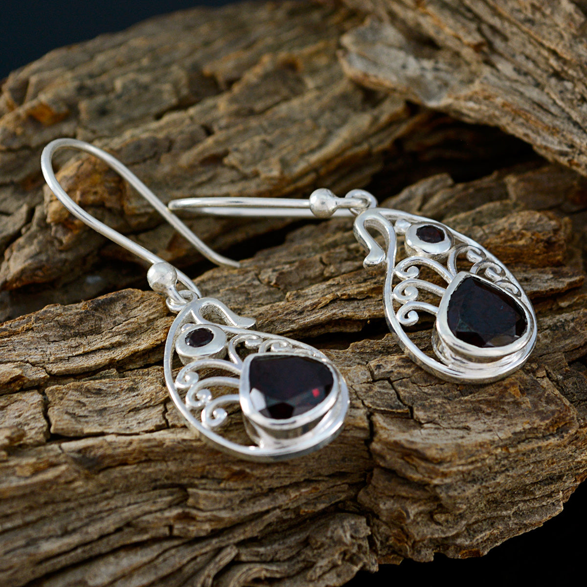 Chloe Red Dangle Earrings for Stylish Elegance