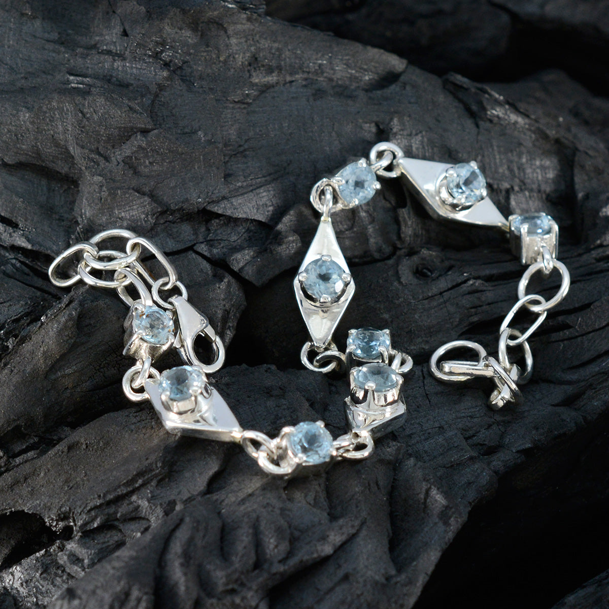 Eleanor Comfort Fit Featherlight Bracelet with Gemstones