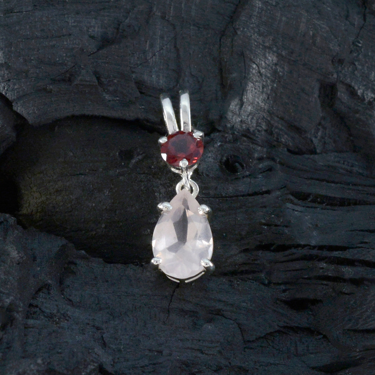 Haruka Contemporary Minimalist Pendant with Gemstone