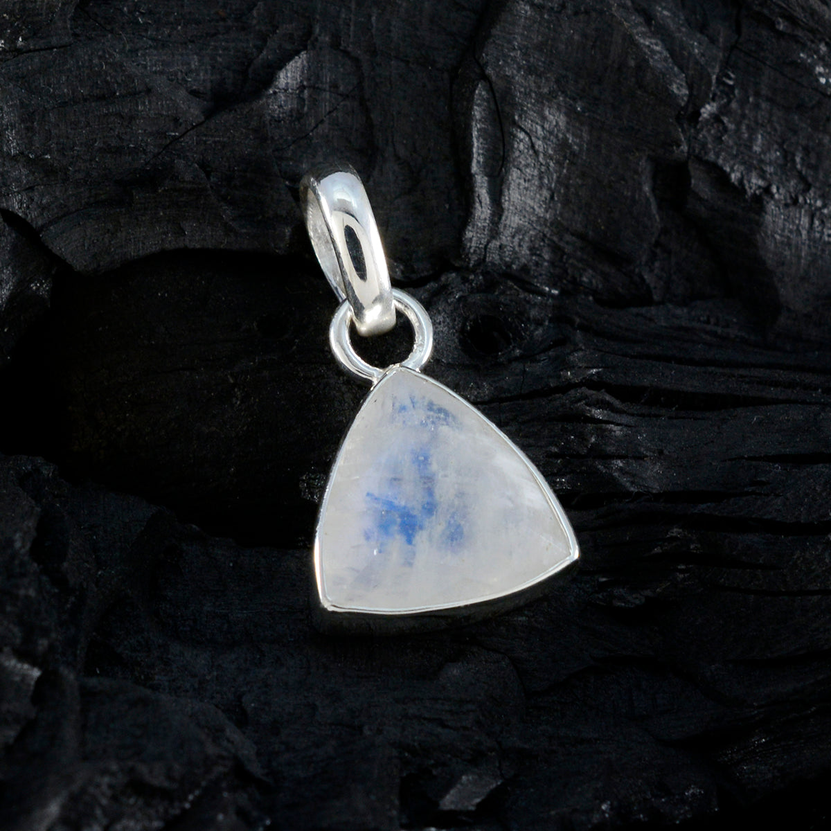 Victoria Dainty Gemstone Jewelry Silver Triangle Pendant