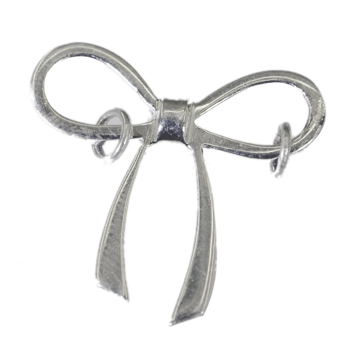 Yasmine Dainty Silver Bow Pendant Elegant Jewelry