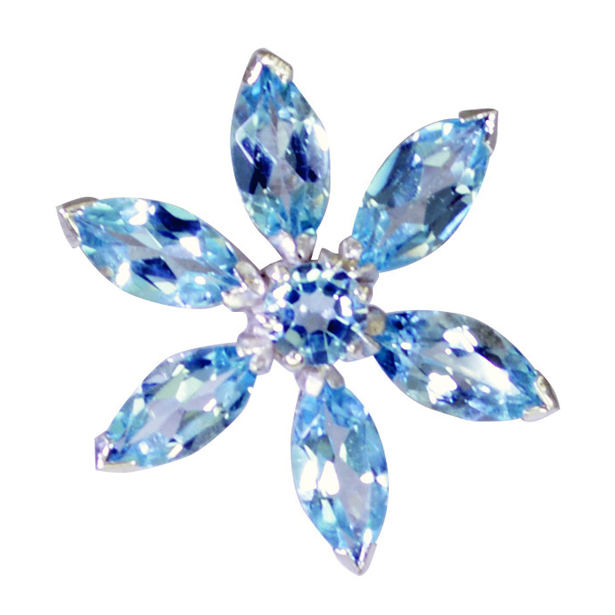 Isabel Blue Luxurious Delicate Pendant Blue Topaz Blue Blue