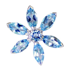 Isabel Blue Luxurious Delicate Pendant Blue Topaz Blue Blue