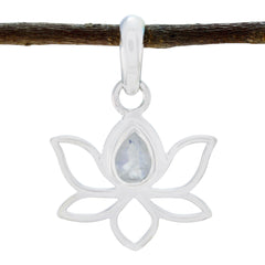 Min-seo White Rope-Wire Elegant Pendant Rainbow Moonstone White White