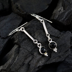 Elena Black Dangle Earrings for Everyday Glam