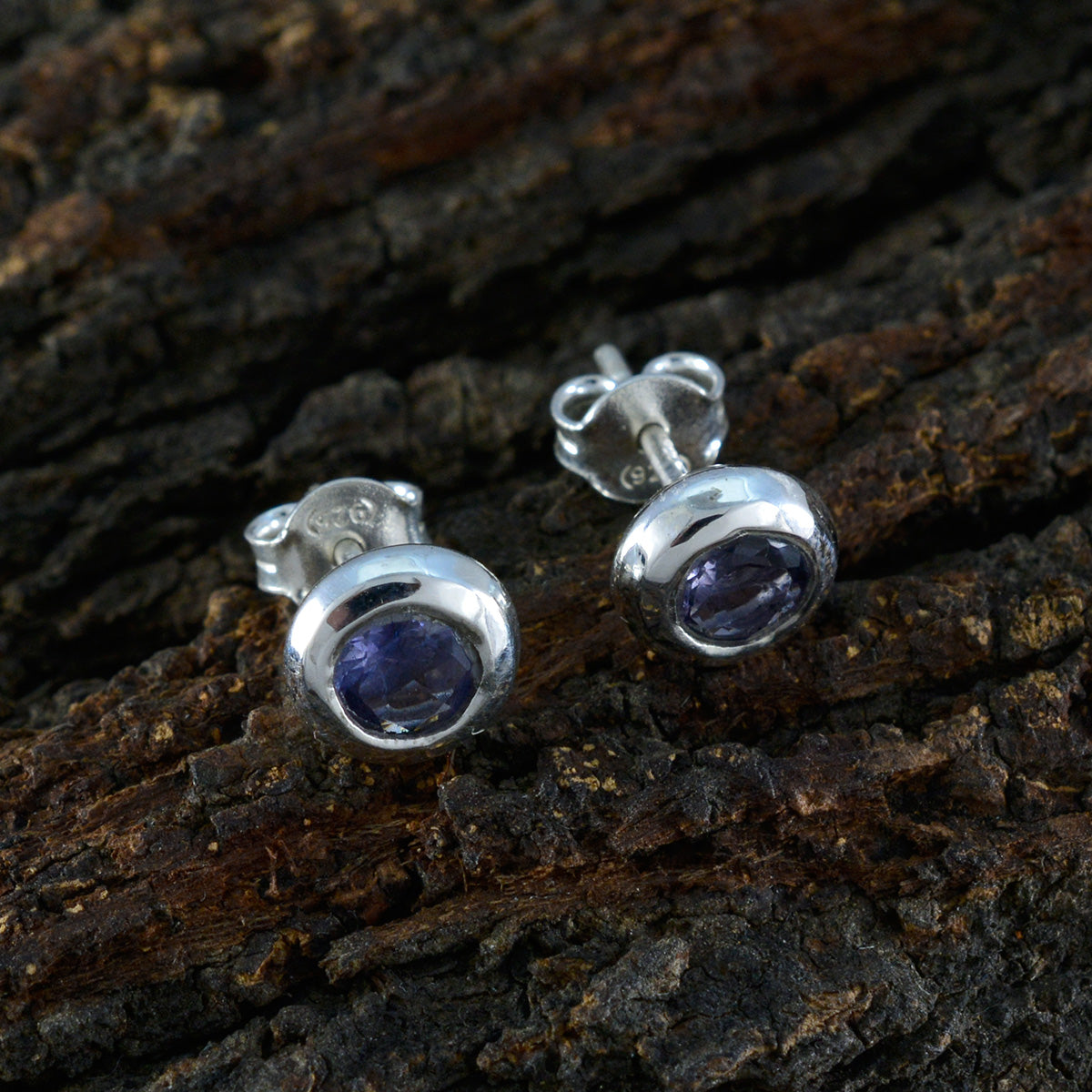 Elena Blue Solitaire Stud Earrings for Every Occasion