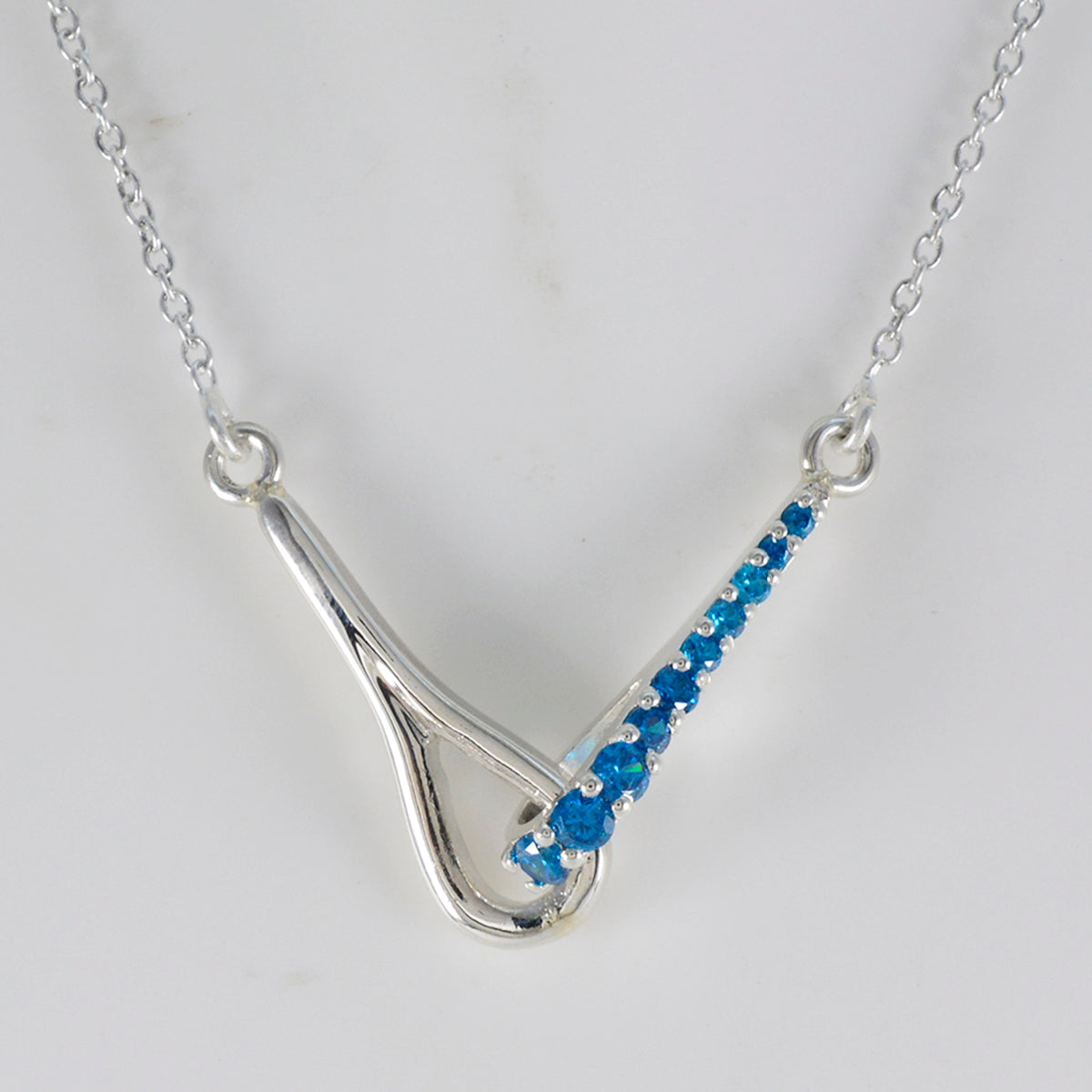 Elena Blue Tiny Pendant - Unique Gemstone Jewelry