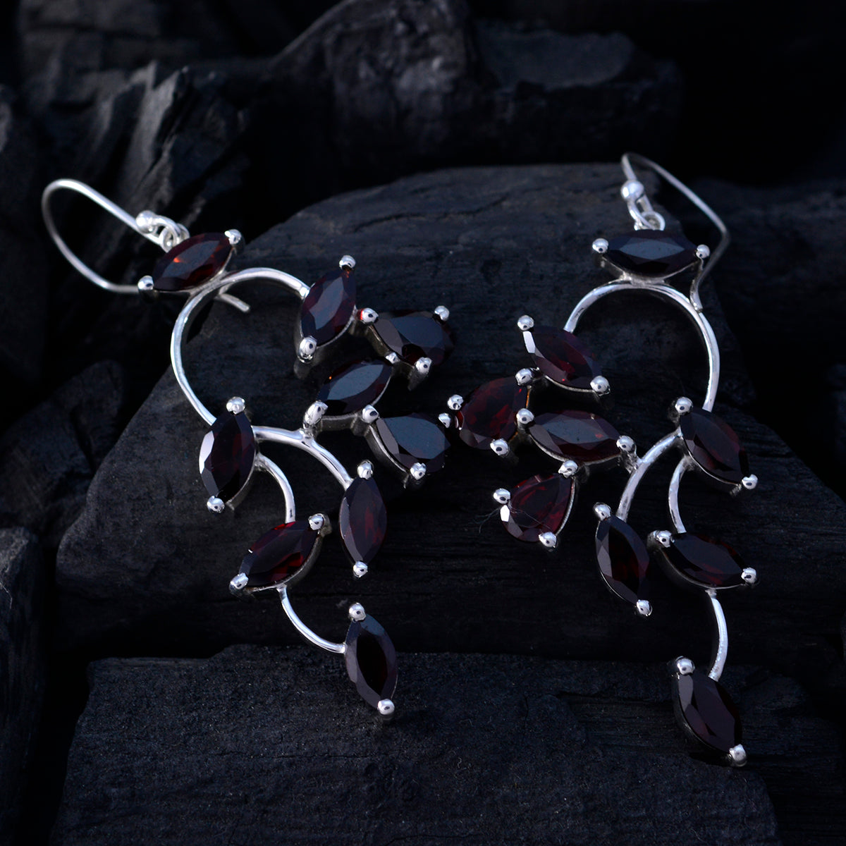 Eliza Red Dangle Earrings for Everyday Glam