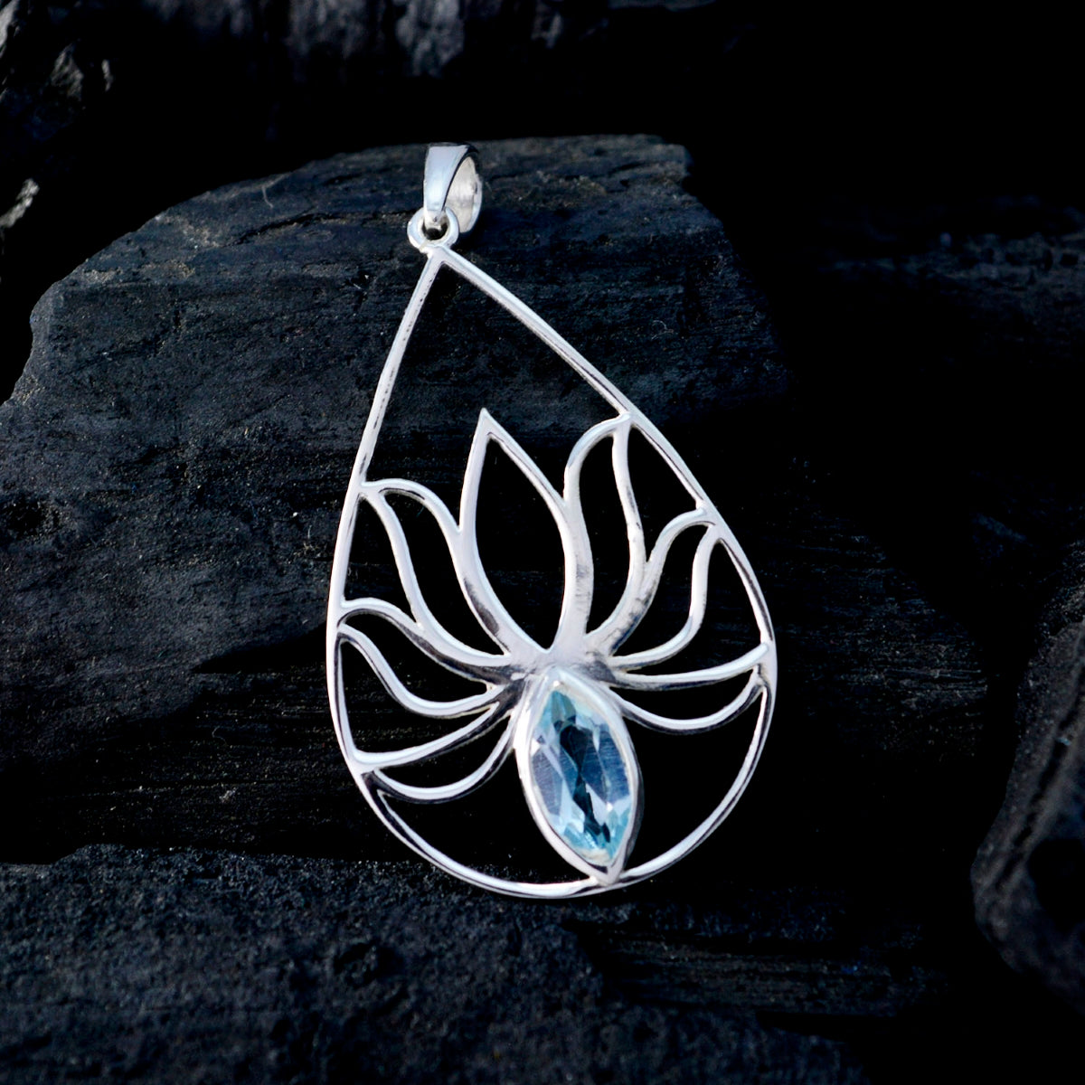 Ella Blue Delicate Pendant - Stunning Gemstone Jewelry