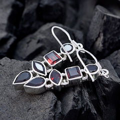 Emma Red Featherlight Earrings - Stylish Gemstone Jewelry
