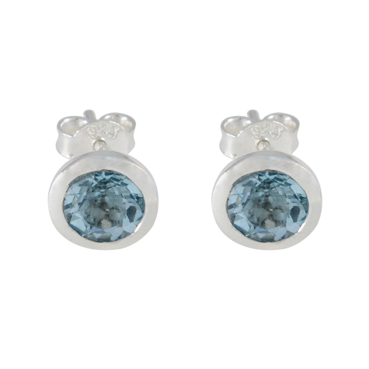 Tereza Fashion Jewelry Blue Studs for Everyday Glam Blue Topaz Blue Stud