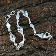 Bianca Featherlight Blue Links Bracelet for Everyday Glam