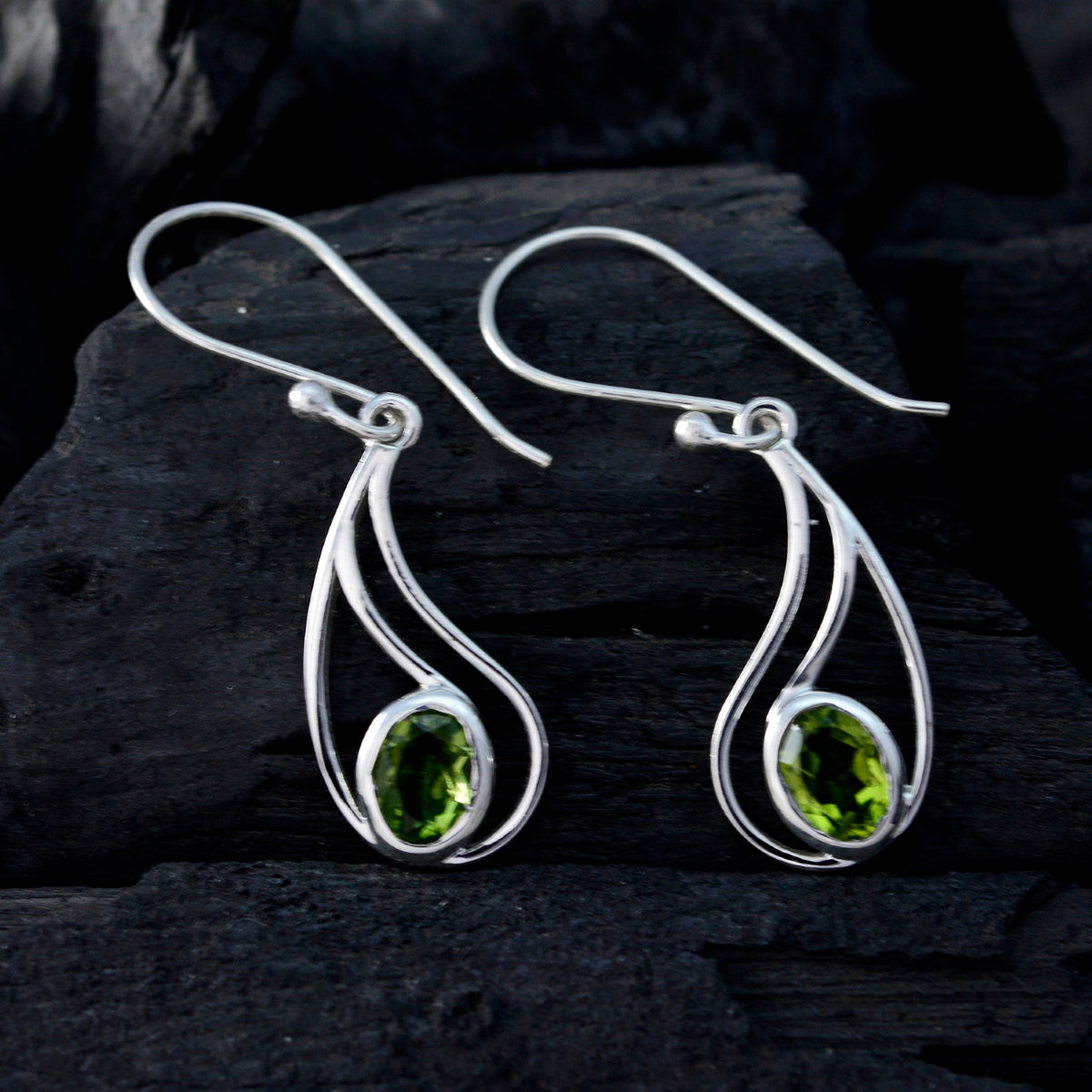 Ellie Green Gemstone Dangle Earrings for Everyday Glam