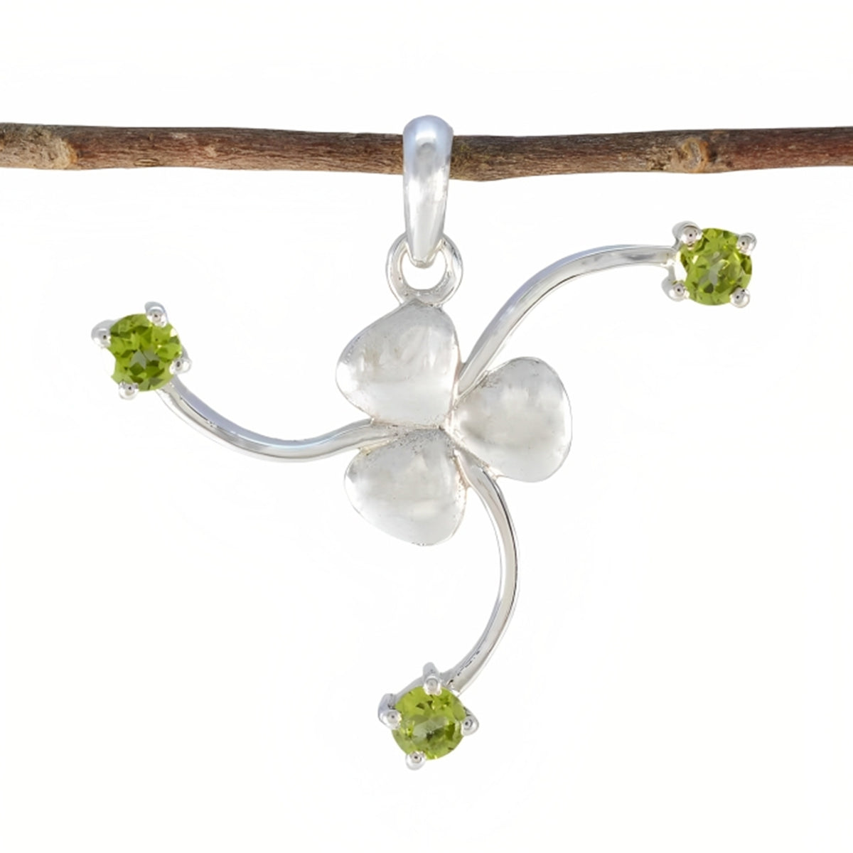 Ines Green Gemstone Pendant for Everyday Elegance Peridot Green Green