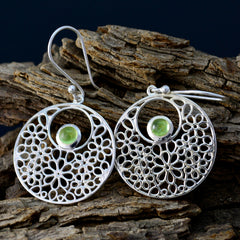 Joaquina Green Solitaire Dangle Earrings for Glam Style
