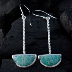 Cecilia Green Solitaire Dangle Earrings for Everyday Style
