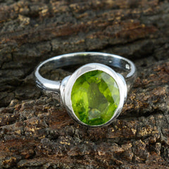 Julia Traditional Green Solitaire Ring