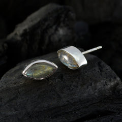 Li Lee Grey Solitaire Stud Earrings for Everyday Elegance