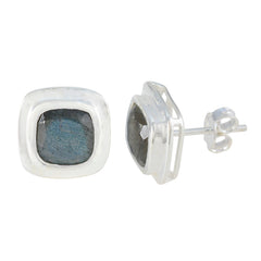 Aaliyah Grey Whisper thin Solitaire Stud Earring