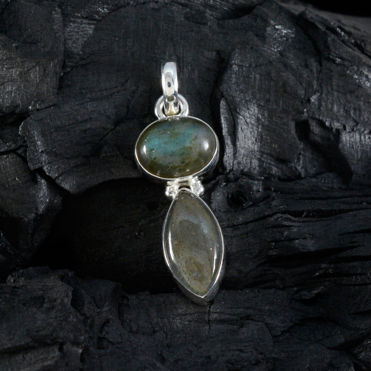 Freya Heart Pendant Necklace with Unique Gemstones