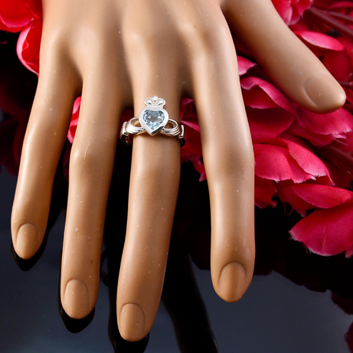 Zazlle Heart-Shaped Gemstone Ring for Everyday Glam
