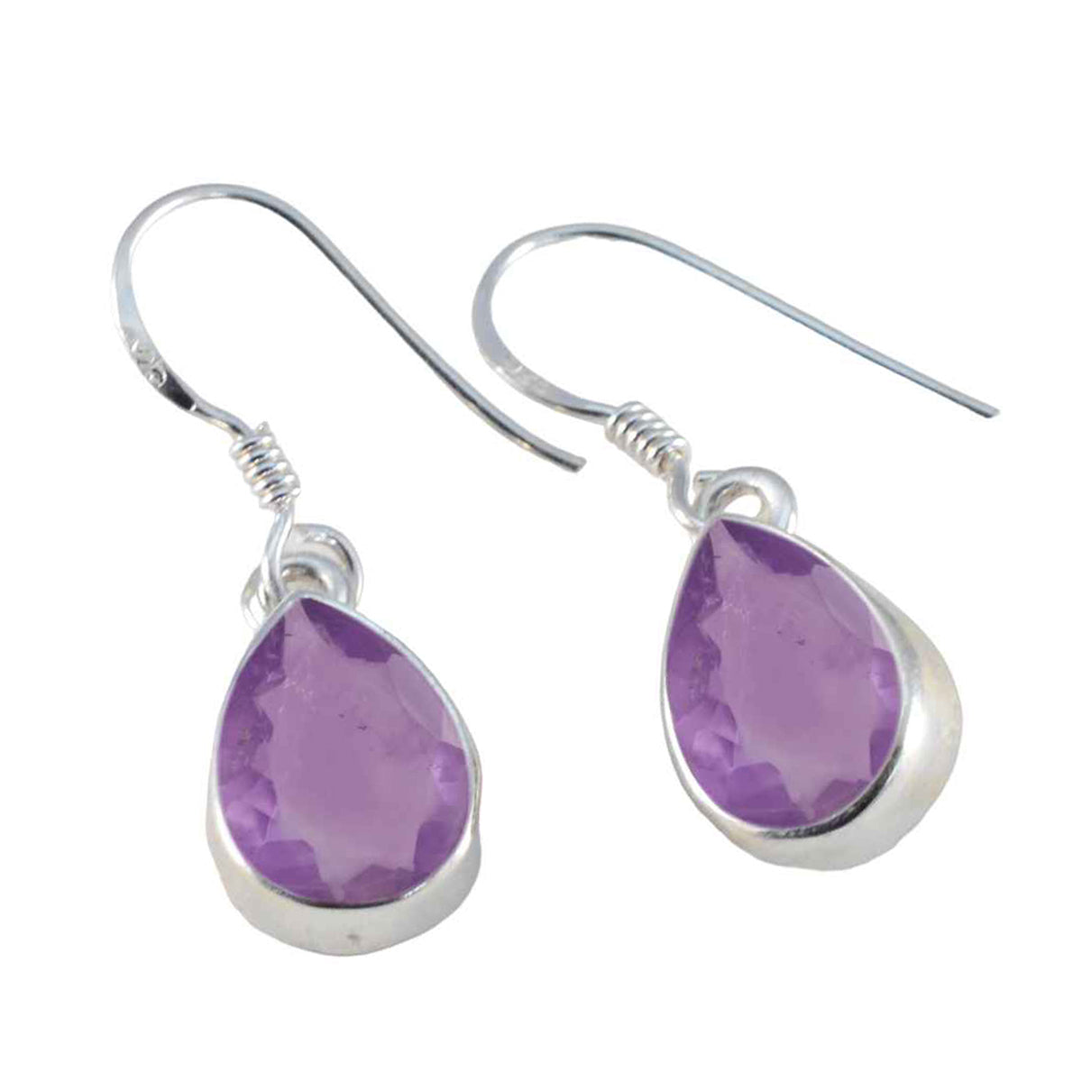Hua Purple Earrings for Women - Elegant Teardrop Design