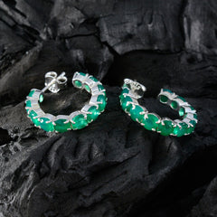 Isabella Green Stud Earrings for Everyday Glam